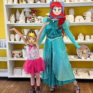The Little Mermaid Teal Ariel Disney Parks Dress Costume Cosplay